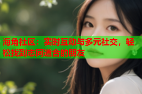 海角社区：实时互动与多元社交，轻松找到志同道合的朋友