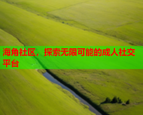 海角社区，探索无限可能的成人社交平台  第1张