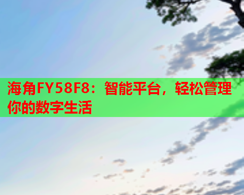 海角FY58F8：智能平台，轻松管理你的数字生活  第1张