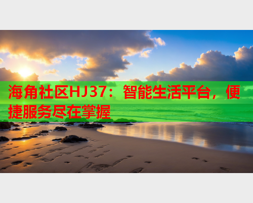 海角社区HJ37：智能生活平台，便捷服务尽在掌握  第1张