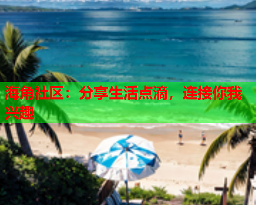 海角社区：分享生活点滴，连接你我兴趣  第1张